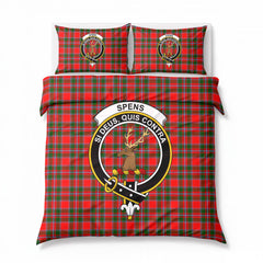Spens (or Spence) Tartan Crest Bedding Set