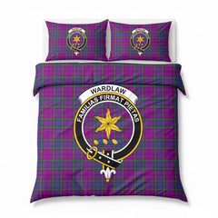 Wardlaw Modern Tartan Crest Bedding Set