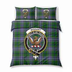 Wishart Hunting Tartan Crest Bedding Set