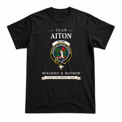 Aiton Tartan Crest Mischief and Mayhem T-shirt