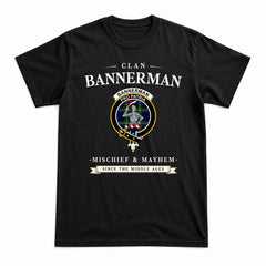 Bannerman Tartan Crest Mischief and Mayhem T-shirt