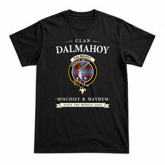 Dalmahoy Tartan Crest Mischief and Mayhem T-shirt