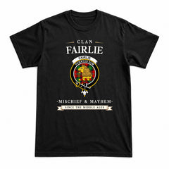 Fairlie Tartan Crest Mischief and Mayhem T-shirt