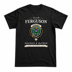 Ferguson Ancient Tartan Crest Mischief and Mayhem T-shirt