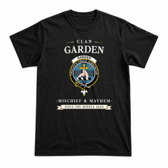 Garden Tartan Crest Mischief and Mayhem T-shirt
