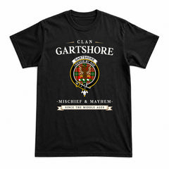 Gartshore Tartan Crest Mischief and Mayhem T-shirt