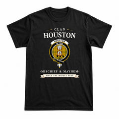 Houston Tartan Crest Mischief and Mayhem T-shirt