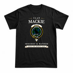MacKie Tartan Crest Mischief and Mayhem T-shirt