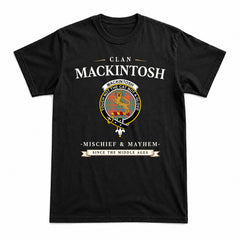 MacKintosh Ancient Tartan Crest Mischief and Mayhem T-shirt