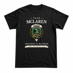 McLaren Ancient Tartan Crest Mischief and Mayhem T-shirt