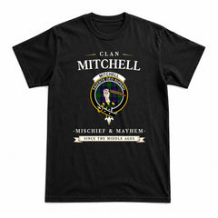 Mitchell Tartan Crest Mischief and Mayhem T-shirt