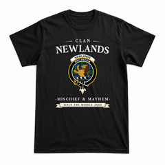 Newlands Tartan Crest Mischief and Mayhem T-shirt