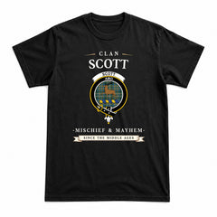Scott Green Ancient Tartan Crest Mischief and Mayhem T-shirt