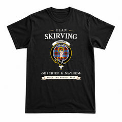 Skirving Tartan Crest Mischief and Mayhem T-shirt