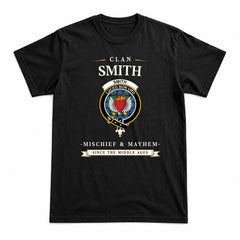 Smith Ancient Tartan Crest Mischief and Mayhem T-shirt