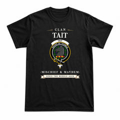 Tait Tartan Crest Mischief and Mayhem T-shirt