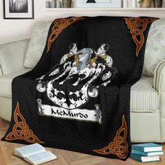 McMurdo Crest Premium Blanket - Black Celtic Style