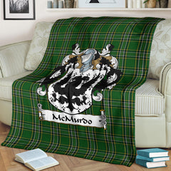 McMurdo Tartan Coat of Arms Blanket
