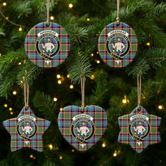 Aikenhead Tartan Crest Christmas Ceramic Ornament