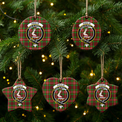 Ainslie Tartan Crest Christmas Ceramic Ornament