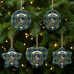 Blyth Tartan Crest Christmas Ceramic Ornament