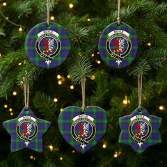 Boyle Tartan Crest Christmas Ceramic Ornament