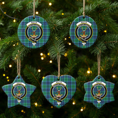 Keith Ancient Tartan Crest Christmas Ceramic Ornament