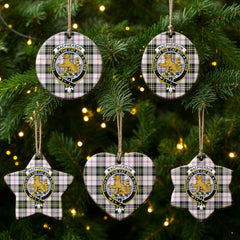 MacPherson Dress Ancient Tartan Crest Christmas Ceramic Ornament