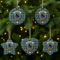 McDonnell of Glengarry Ancient Tartan Crest Christmas Ceramic Ornament
