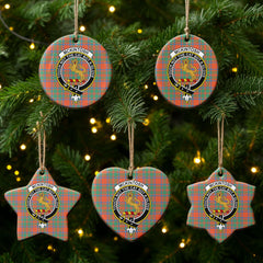 McKintosh Ancient Tartan Crest Christmas Ceramic Ornament