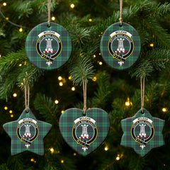 McLean Hunting Ancient Tartan Crest Christmas Ceramic Ornament