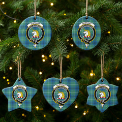 Oliphant Ancient Tartan Crest Christmas Ceramic Ornament