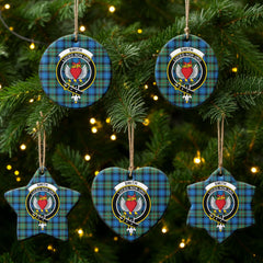 Smith Ancient Tartan Crest Christmas Ceramic Ornament