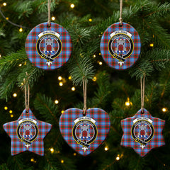 Spalding Tartan Crest Christmas Ceramic Ornament