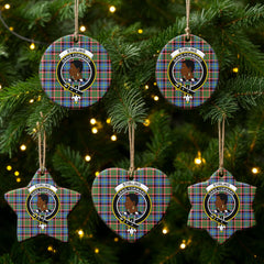 Stirling (of Keir) Tartan Crest Christmas Ceramic Ornament