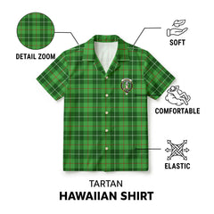 Clephan (or Clephane) Tartan Crest Hawaiian Shirt