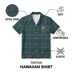 Cockburn Ancient Tartan Crest Hawaiian Shirt