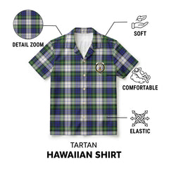 Gordon Dress Modern Tartan Crest Hawaiian Shirt