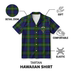 McEwan Modern Tartan Crest Hawaiian Shirt