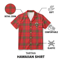 Ross Modern Tartan Crest Hawaiian Shirt
