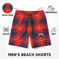 Abernathy Tartan Crest Men's Beach Shorts