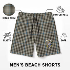Haig Check Tartan Crest Men's Beach Shorts