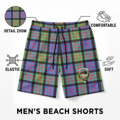 MacDonald Ancient Tartan Crest Men's Beach Shorts