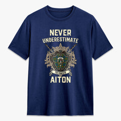 Aiton Tartan Crest 2D T-shirt - Never Underestimate Style