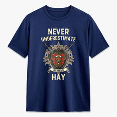 Hay Modern Tartan Crest 2D T-shirt - Never Underestimate Style