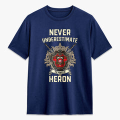 Heron Tartan Crest 2D T-shirt - Never Underestimate Style