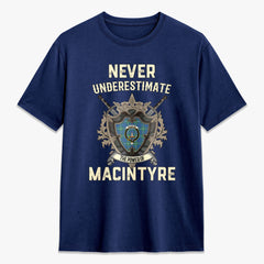 MacIntyre Hunting Ancient Tartan Crest 2D T-shirt - Never Underestimate Style