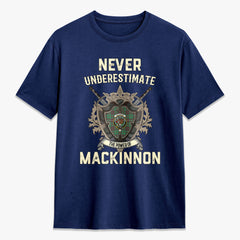 MacKinnon Hunting Ancient Tartan Crest 2D T-shirt - Never Underestimate Style