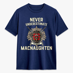 MacNaughten Tartan Crest 2D T-shirt - Never Underestimate Style