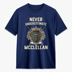 McClellan Ancient Tartan Crest 2D T-shirt - Never Underestimate Style